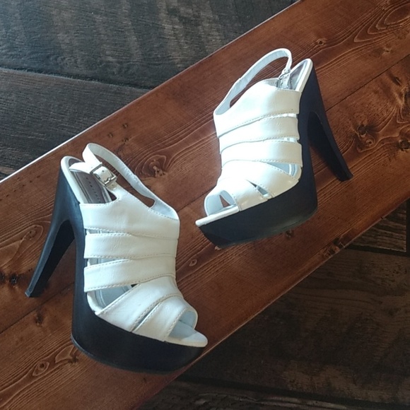 Charlotte Russe Shoes - Charlotte Russe White Heels Size 7